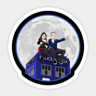 Clara and The Doctor Sticker